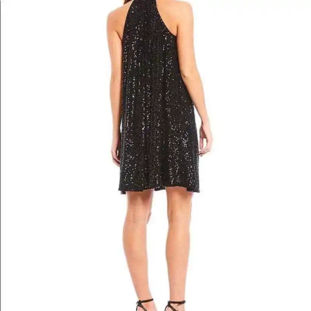 Belle Bagley mischka halter sequin dress - Picture 3 of 4